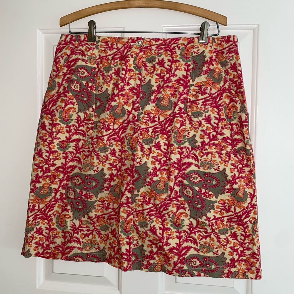 J.Jill Floral Spring Skirt